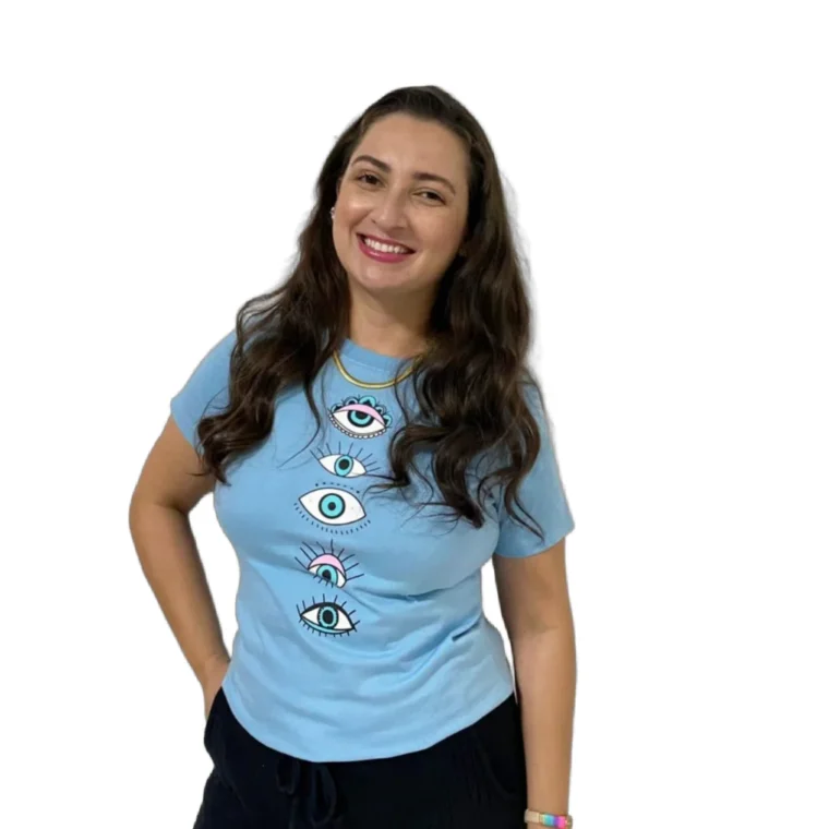 T-shirt Vários olhos